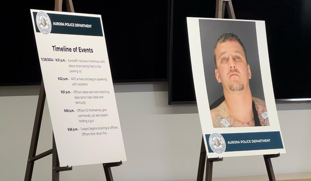 Un sujeto en Colorado enfrenta cargos por disparar a oficiales de Aurora en la noche de acción de gracias